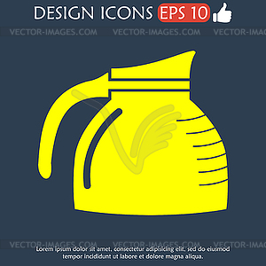 Kettle icon - vector image