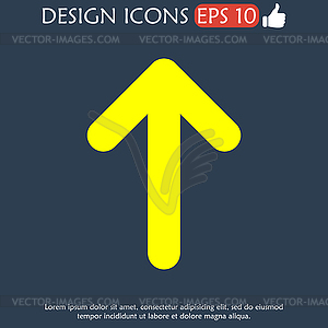 Icon arrow - vector image