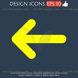 Icon arrow - vector clipart