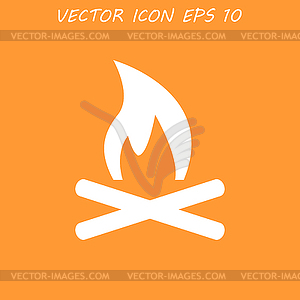 Fire Icon - vector image