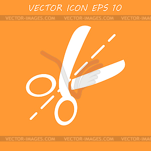 Scissors icon - royalty-free vector clipart