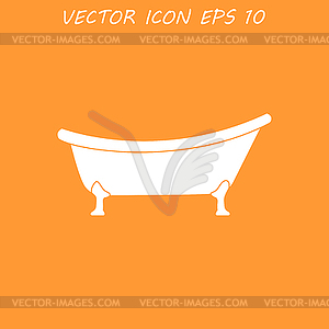 Bathtub Icon - vector image