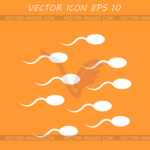 Sperm icon - vector clip art