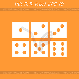 Dice icon - vector clipart