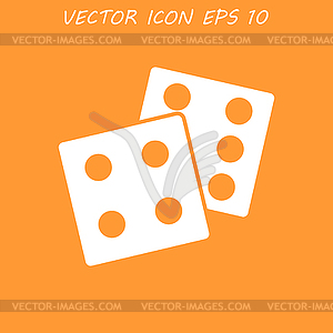 Dice icon - vector clipart