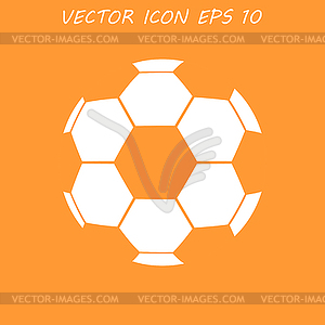 Soccer ball icon - vector clip art