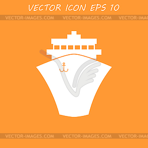 Ship icon - vector image