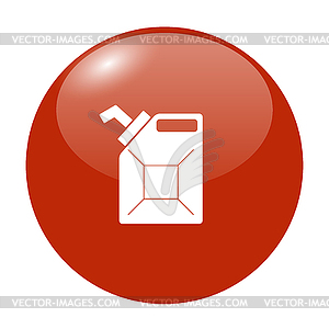 Jerrycan oil icon - stock vector clipart