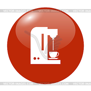 Coffee maker icon - vector image