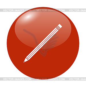 Pencil icon - vector EPS clipart