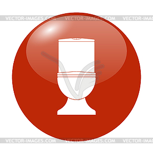 Toilet icon - vector image