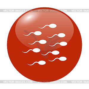 Sperm icon - vector EPS clipart