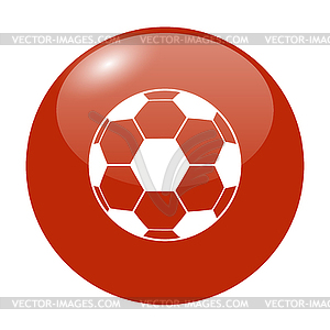 Soccer ball icon - vector image