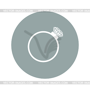 Ring icon - vector clip art