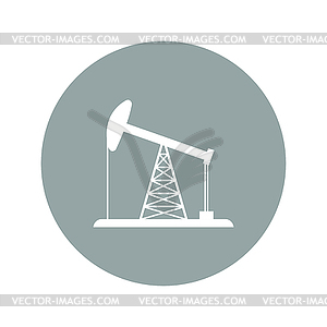 Oil Rig Icon - vector clipart