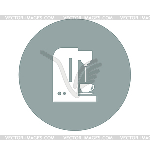 Coffee maker icon - royalty-free vector image