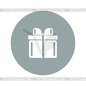 Gift box icon - vector image