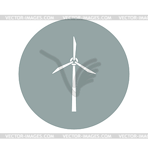 Wind turbine icon - vector clipart