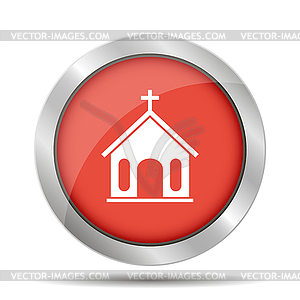 Church icon - color vector clipart