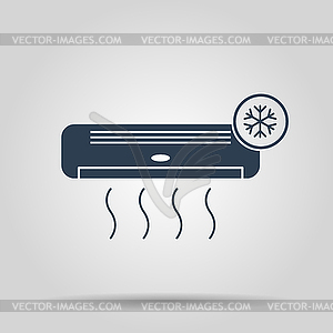 Air conditioner icon - vector clipart