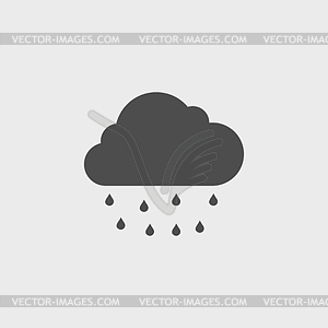 Cloud rain icon - vector clipart