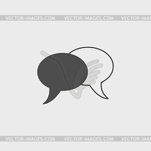 Speech bubbles icon - vector image