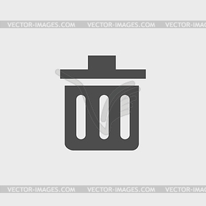 Trash can icon - vector image