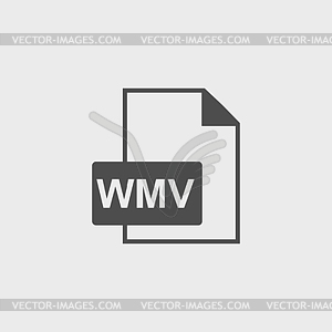 Wmv file icon - vector clip art