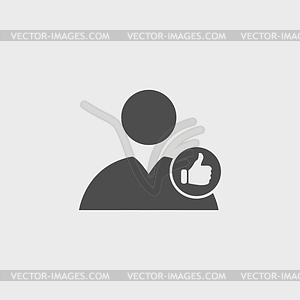 User icon like - vector image