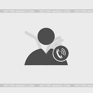 User icon of phone - vector clipart
