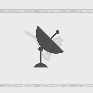 Satellite dish icon - vector clipart