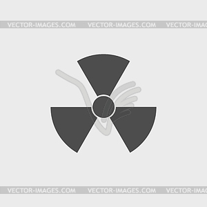 Radiation symbol - vector clipart
