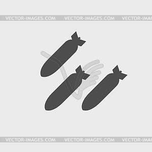 Air bomb icon - vector clipart