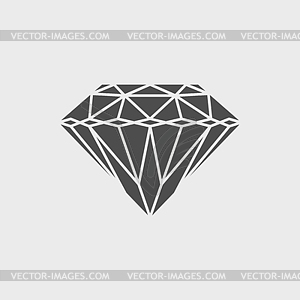 Diamond icon - - vector clipart