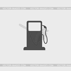 Gasoline pump nozzle sign. Gas station icon - royalty-free vector clipart