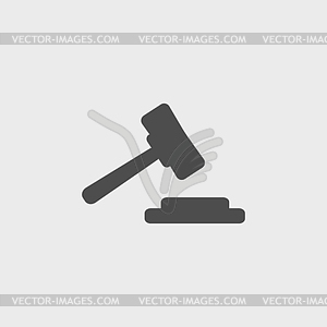 Auction web icon. design - vector clip art