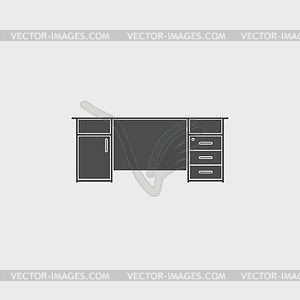 Table icon - vector clipart