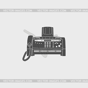 Fax machine - vector clipart