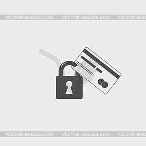 Credit Card Security icon . Eps 10 - vector image