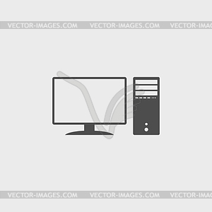 Computer icon - vector clip art