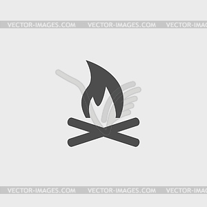 Fire Icon - vector image