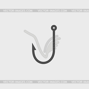Крюк значок - векторное изображение EPS