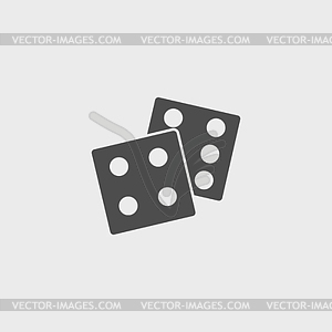 Dice icon - vector image