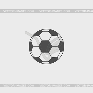 Soccer ball icon - vector image