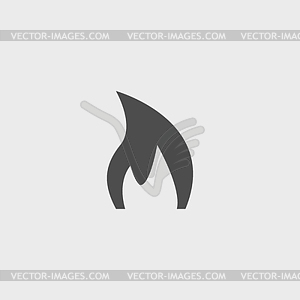 Fire icon - vector clipart