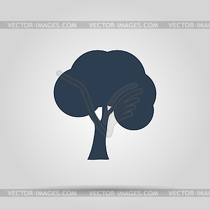 Trees icons - vector clip art