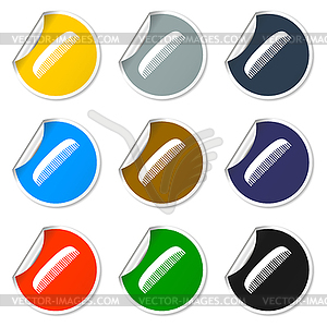 Comb icon - vector clipart