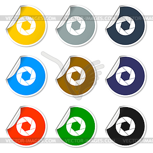 Aperture icon - vector clipart