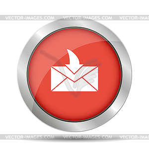 Envelope mail symbol. Flat design style - vector clipart / vector image