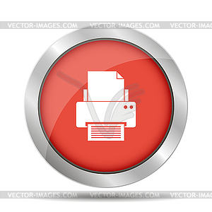 Print icon - vector image